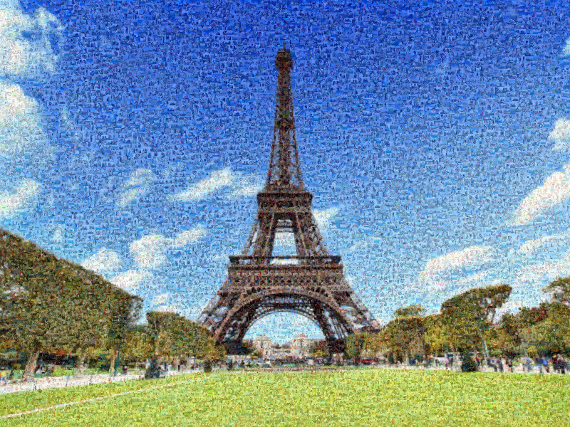 Fotomosaik in Paris